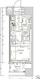 JR京浜東北・根岸線 川崎駅 徒歩8分の賃貸マンション 4階1Kの間取り