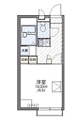 東急目黒線 武蔵小山駅 徒歩10分の賃貸アパート 2階1Kの間取り
