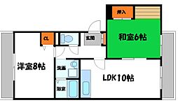 ヴィラヴェールB 2階/-