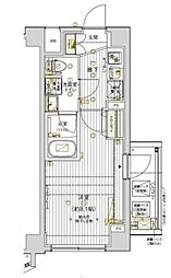 VALESIA東十条CITY 2階1Kの間取り