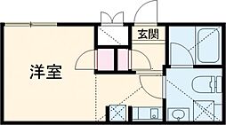 プティレスト中板橋 2階ワンルームの間取り