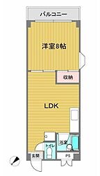 マリンシティ幕張 301 3階1LDKの間取り