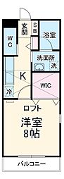 間取図画像 1K