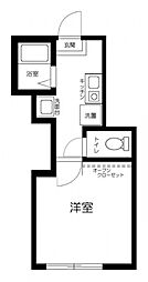 グラン徳丸 1階1Kの間取り