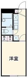 レオパレス椎の実 1Kの間取図画像