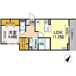 間取図画像 1LDK