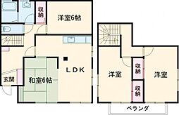 住吉テラス 1階4DKの間取り
