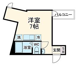 Ｓｅｌｅｎｅｘｔｒａ 2階ワンルームの間取り