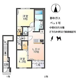 間取図画像 2LDK
