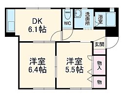 間取図画像 2DK