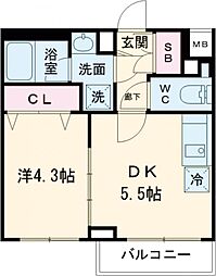 間取図画像 1DK