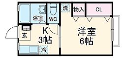 間取図画像 1K