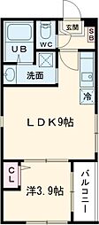 Ｓ＆Ｌ花園 2階1LDKの間取り