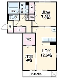 間取図画像 2LDK