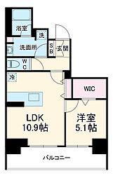 LAZO内久宝寺 3階1LDKの間取り