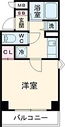 メゾン・ド・ハタ 1階1Kの間取り