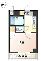 アーバンヒルズマンション多摩永山第二 3階1Kの間取り