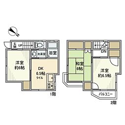 志茂戸建 1階3DKの間取り