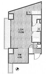 ラ・ブークル 5階1LDKの間取り