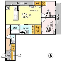 間取図画像 2LDK