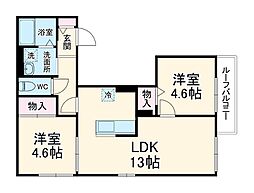 （新築）さいたま市岩槻区美園東一丁目計画 2階2LDKの間取り