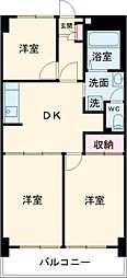 リシェル氷川台 1階3DKの間取り