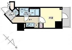 JR京浜東北・根岸線 大森駅 徒歩14分の賃貸マンション 11階1Kの間取り