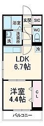 間取図画像 1DK
