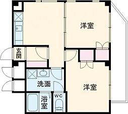 エトーレ武蔵関 3階2DKの間取り