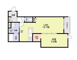 中野区野方4丁目計画 2階1LDKの間取り