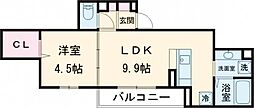Asset-Court調布ヶ丘 2階1LDKの間取り