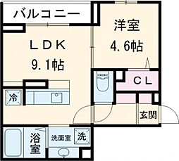 Asset-Court調布ヶ丘 305 3階1LDKの間取り