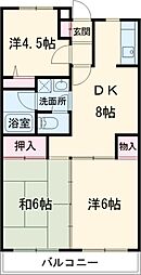 コートグレイスエクセレント 4階3LDKの間取り