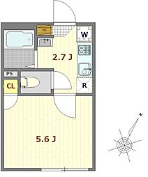 プロスペリティ成増 1階1Kの間取り