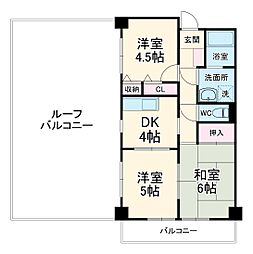 ルルド・タカハラ 6階3DKの間取り