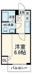 KEIAI RESIDENCE 西所沢 1階1Kの間取り