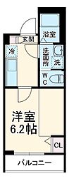 KEIAI RESIDENCE 西所沢 1階1Kの間取り