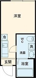 ＢｏａＳｏｒｔｅ五反野 1階ワンルームの間取り