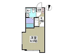 興野2丁目新築アパート 2階1Kの間取り