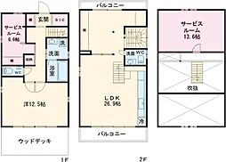 吉祥寺北町3丁目戸建て 1階1SLDKの間取り