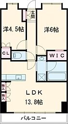 ブランズ西荻南三丁目 12階2LDKの間取り