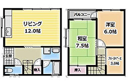 ツインハイム 1階2SLDKの間取り