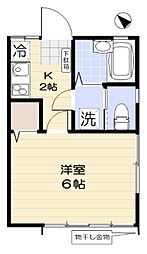 フレスコ志茂駅前 1階1Kの間取り