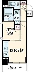ＳＨＯＫＥＮ　Ｒｅｓｉｄｅｎｃｅ西馬込 5階1DKの間取り