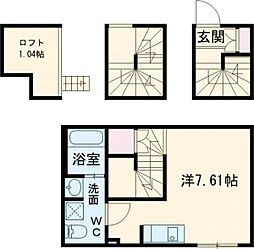 ＦＡＩＲ上井草 3階1Kの間取り