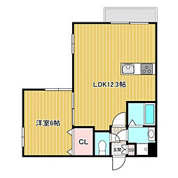 Ｆｅｌｉｃｅ南荻窪 2階1LDKの間取り