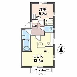 間取図画像 1LDK