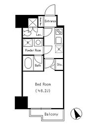 Ｄｏｒｍｏｕｓｅ　Ｆｉｎｅ 601 6階1Kの間取り