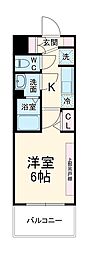 間取図画像 1K