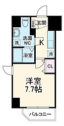 プレール・ドゥーク川崎平間 8階1Kの間取り